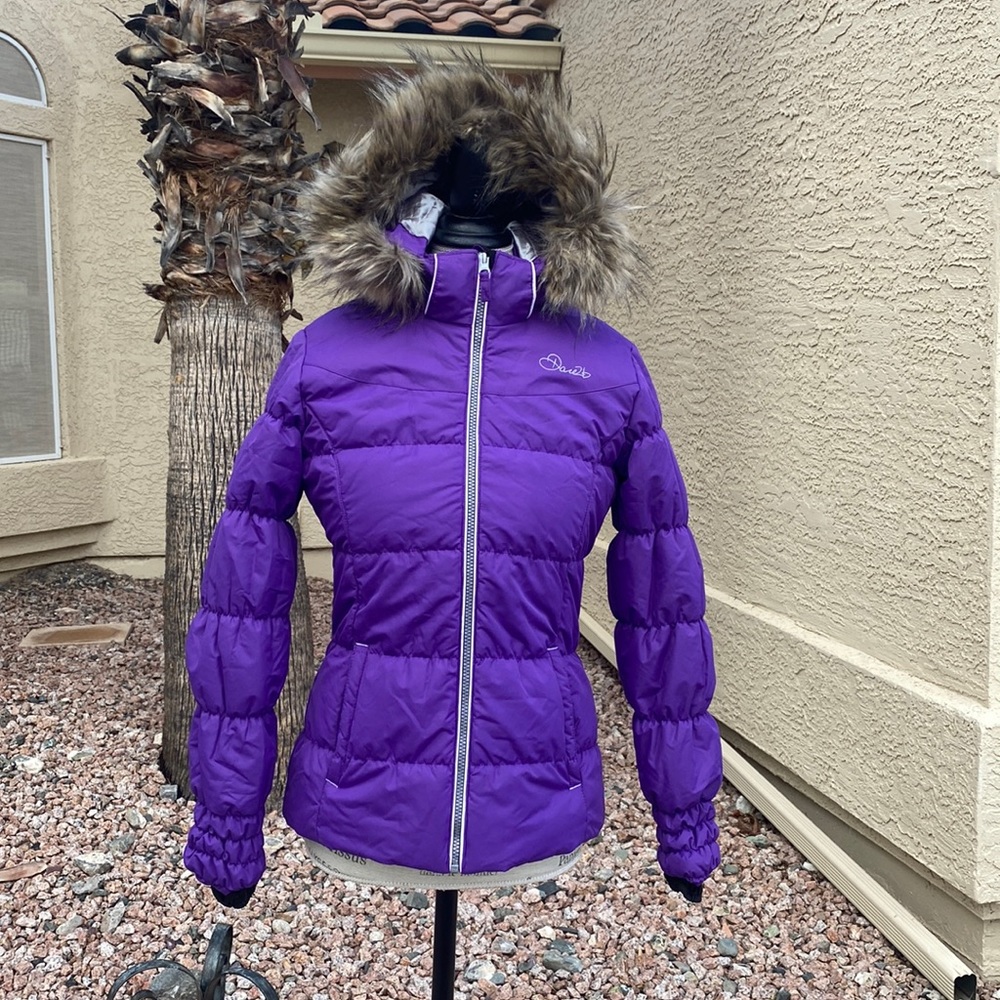 Dare2b Emulate Kids Ski Jacket In Royal Purple 13-14 years UK 32